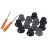 Hot Sale 7pcs Black Gray 3d Analog Stick for Xbox 360 Controller Thumbsticks Caps for X Box 360 Gamepad Repair Parts with Tool