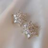 Ее Цветы Серьги Снежинки Серьги-гвоздики Женские Серьги Свадебные Украшения Серьги в Корейском Стиле