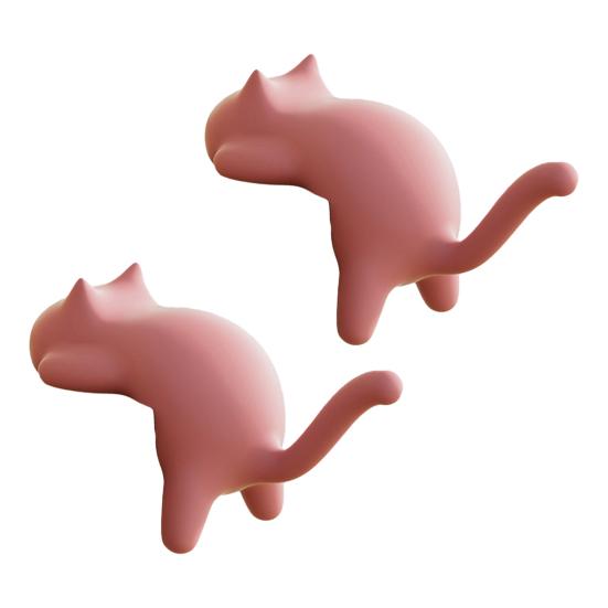 Милые Крючки-Зажимы для Края Стола Кошка Без Сверления Настольный Крючок-Вешалка Крючки Котенок Настольный Органайзер Крючки для Ключей Сумок Наушников