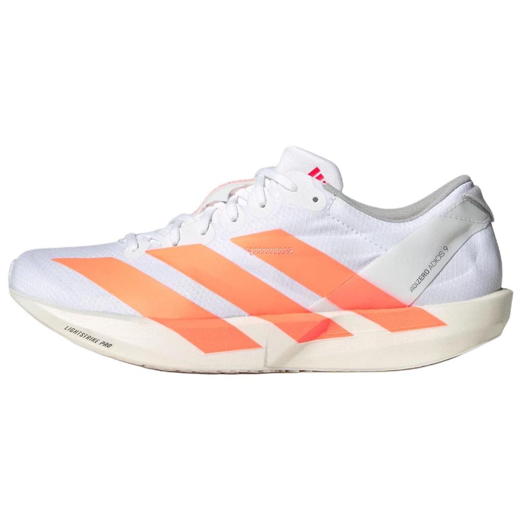 Women's Sneakers Adidas Adizero Adios 9 Fabric Marathon Racing Running Shoes Women's White