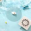Силиконовый чехол для сливного отверстия в полу, защищающий от волос и насекомых, дезодорант для кухни и ванной комнаты, дизайн с рябью воды, пробка для слива