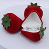 Strawberry Ring Box, Cute Jewelry Box, Plush Storage Box, Gift Box Jewelry Box jewlery box  jewelry packaging