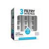 Сменные фильтр-картриджи DAFI для бутылок-фильтров для воды Soft Solid (3-Pack) [Японская спецификация, Официальный японский продукт] (белый)