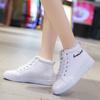 Модные бархатные белые туфли женские 2024 осень-зима на платформе теплые плоские хлопковые туфли женские повседневные высокие кроссовки Zapatos De Mujer