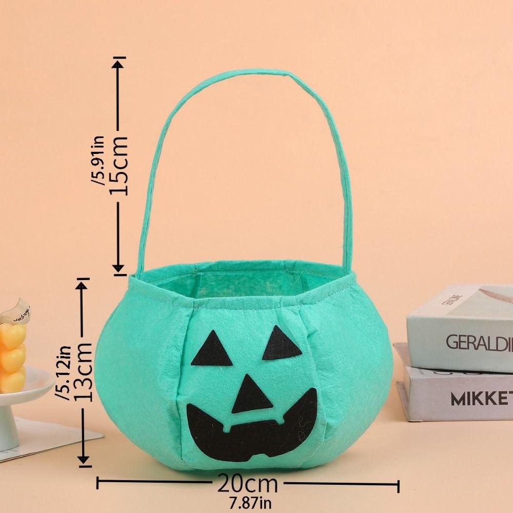 Trick or Treat Halloween Candy Bag Ghost Trick-Or-Treat Candy Basket Pumpkin Candy Bucket Gift