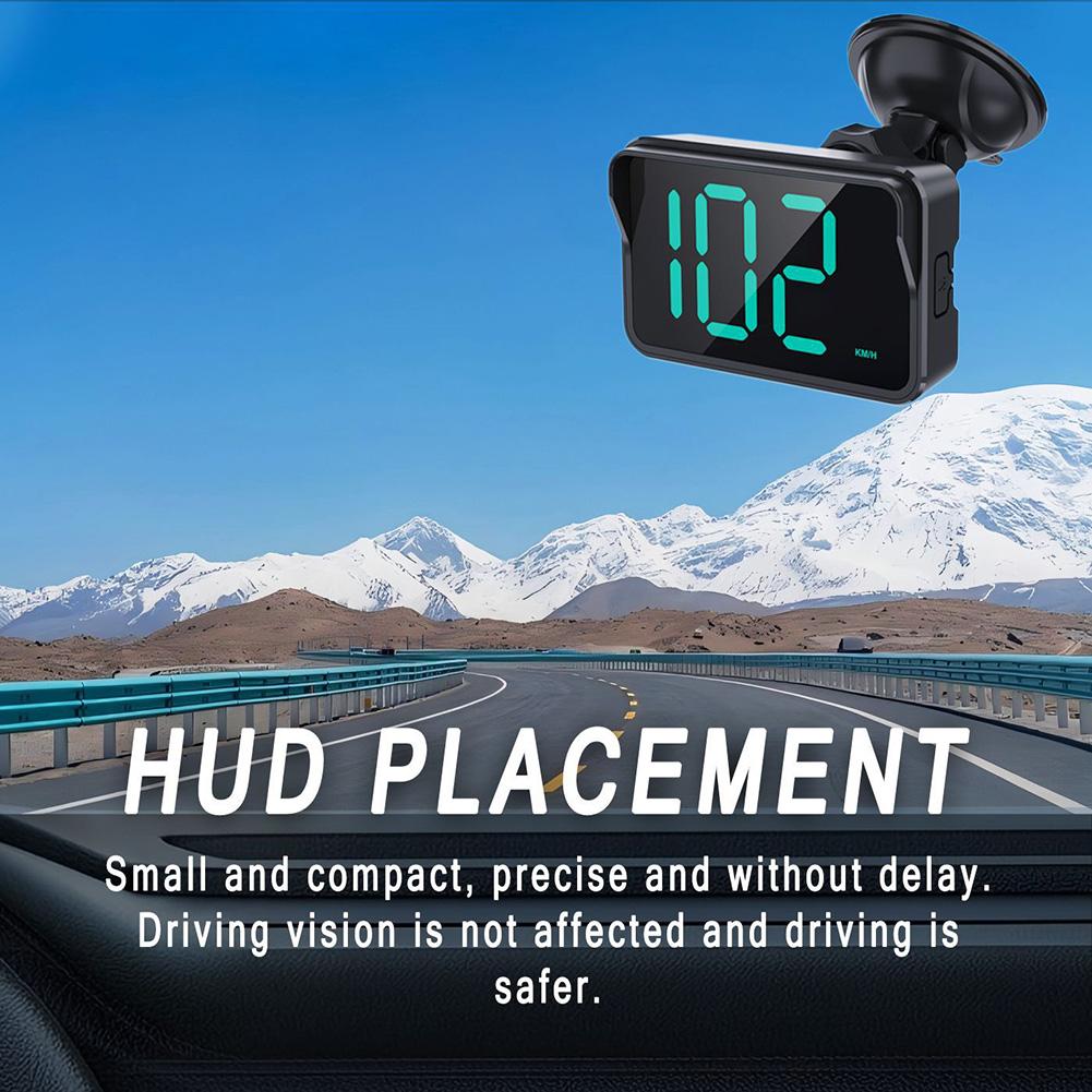 For All Vehicle Compatible HUD GPS Display Digital Speedometer with Clear Viewing Experience and User Friendly Design