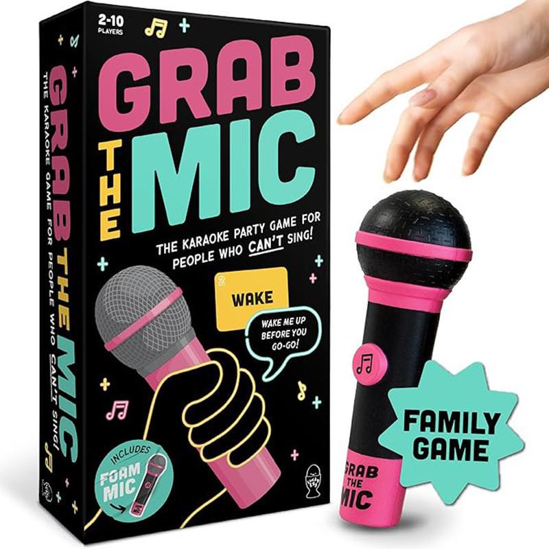Microphone Karaoke Singing Game Answer Cards Family Interactive Game Tabletop