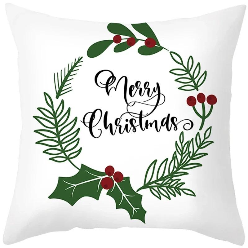 Наволочки с рождественской тематикой Аксессуары для автомобиля Офис Санта-Клаус Гостиная Диван Домашние наволочки