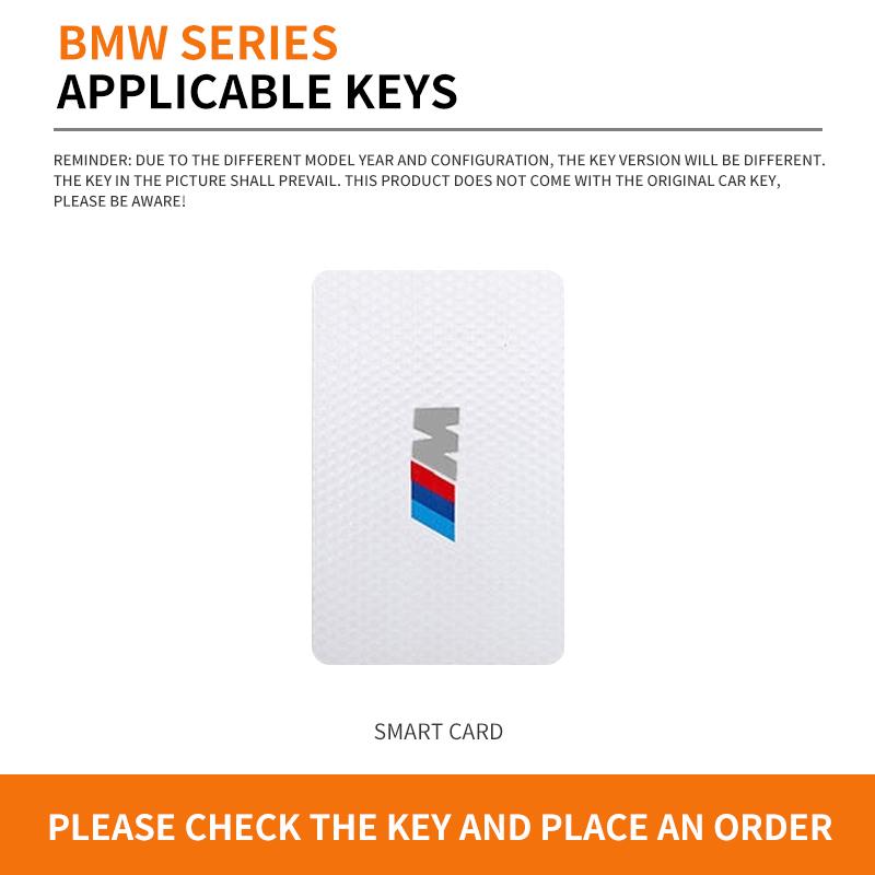 Alloy Leather Car NFC Card Smart Key Case Cover Holder Shell For BMW New 5 7 Series X5 X7 535le 2022 Auto Keychain Accessories DA2