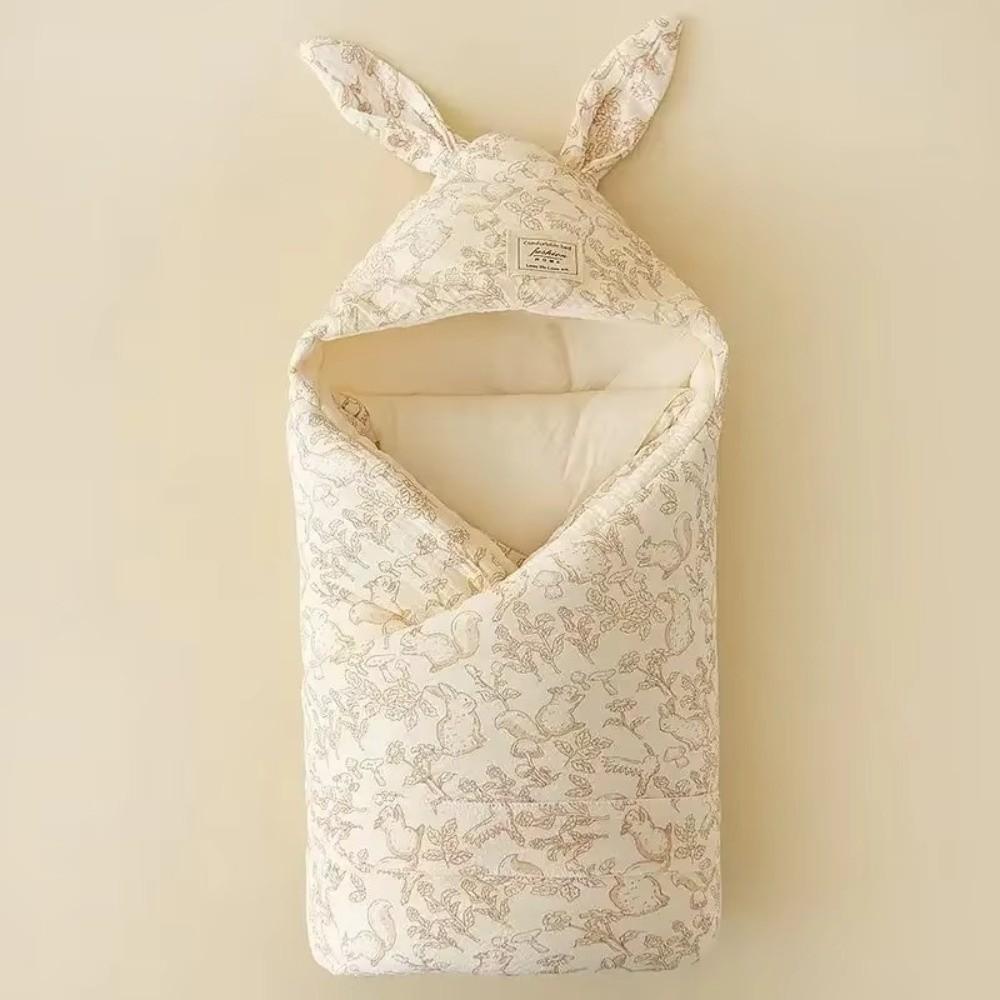 Очень мягкая термопеленка с дизайном кроличьих ушек, пеленка для новорожденных, пеленание ребенка, уход за новорожденным