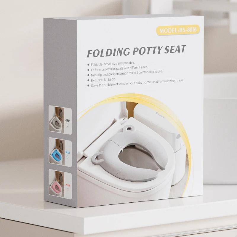Детский складной горшок для путешествий, переносной туалет для обучения детей, подушка для писсуара для девочек и мальчиков, детский горшок, коврик/коврик