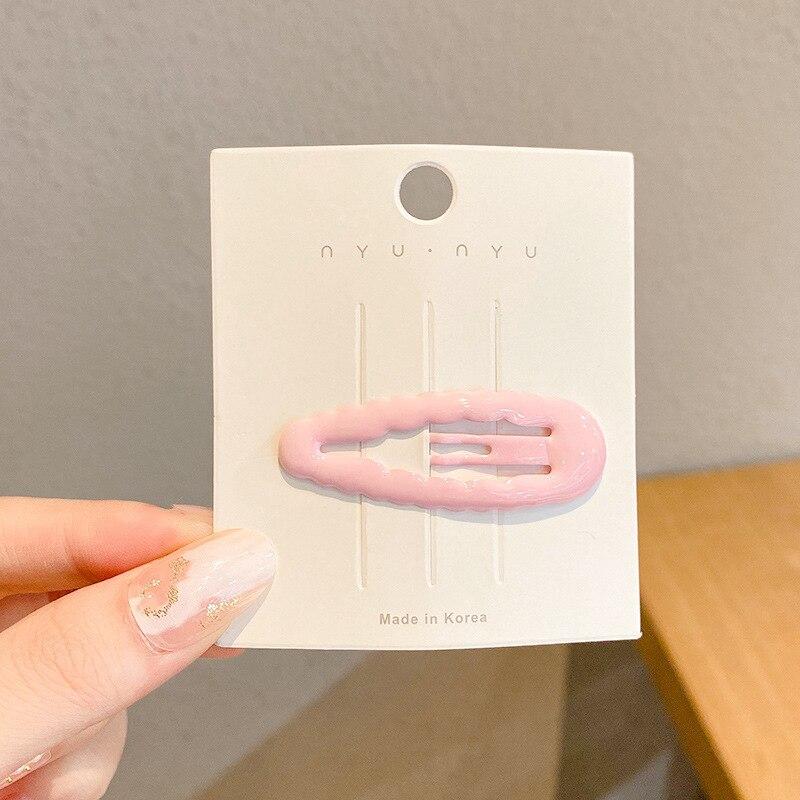 2 шт. корейская волна ярких цветов заколка для волос Kawaii простые базовые заколки для волос для детей головной убор головной убор для девочек детские аксессуары для волос