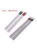 Standard Paint Ruler Paint Mixing Tool Ruler Paint Tool Black/R-ed Suitable for Cars Steel Ruler Paint Tool