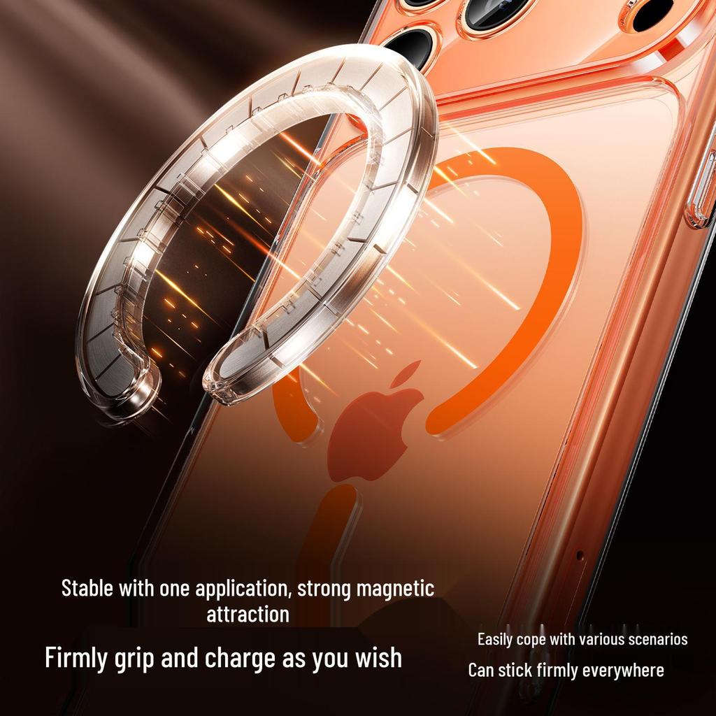 Магнитный прозрачный чехол для iPhone 17 Pro Max с защитой от падений