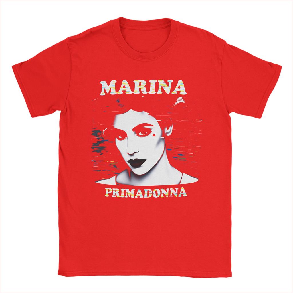 Мужская футболка Marina And The Diamonds Primadonna Одежда из чистого хлопка Винтажная футболка с коротким рукавом и круглым вырезом Новое поступление Футболки