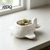 Креативный держатель для офисных растений 3D-печать Мультяшный самолет Горшок для суккулентов Милый настольный цветочный горшок Контейнер для маленьких растений на подоконник в помещении,