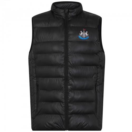 Newcastle United FC Mens Crest Padded Gilet