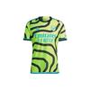 Arsenal 23/24 Away Authentic Jersey With Patchwork Letter Print And Round Neck Men Tops Green HR6926