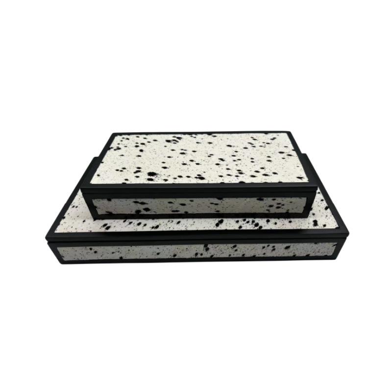 Modern Simple Horsehair Ornament Display Tray for Hotel Model Rooms and Cloakrooms