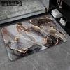 Light Luxury Marble Patterned Carpet Floor Mat Kitchen Bathroom Bathroom Non Slip Foot Mat