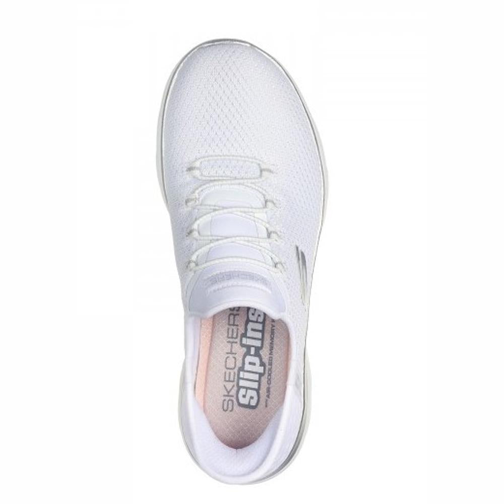 Sneakers Skechers white / silver Slips-In version