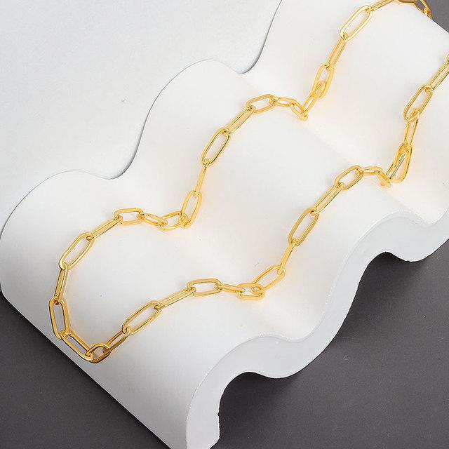 925 пробы хип-хоп ожерелье новая мода простая геометрическая ручная работа ключичная цепочка для вечеринок ювелирные изделия подарки для женщин