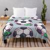 Soccer Blanket Warm Ultra Soft Football Ball Throw Blankets Soccer Team Player Blankets Mom Gift for Girls Boys Kids Women Men