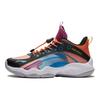 Баскетбольные кроссовки Li Ning Primary 2.0 с высоким верхом, детские кроссовки, черные, оранжевые, YKBS018-11