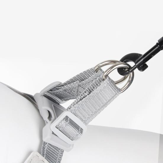 Светоотражающая шлейка для собак. Удобный и регулируемый нагрудный ремень для домашних животных для безопасного активного отдыха. Ежедневное использование. Прочный дышащий дизайн.