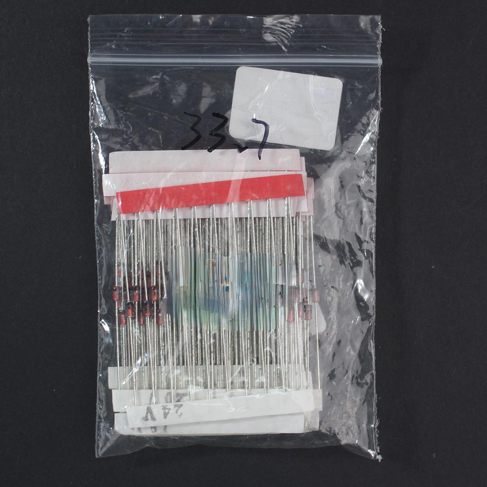 140/200/250PCS 1W Zener Diode Kit 3V~33V Electronic Components 10 14 25 Values Diy Assorted Set 3.3V 10V 3.9V 12V 4.7V
