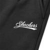 Skechers Однотонные теплые спортивные брюки из вязаного материала с эластичными манжетами и флисовой подкладкой для женщин, низ, угольный L323W105-0018
