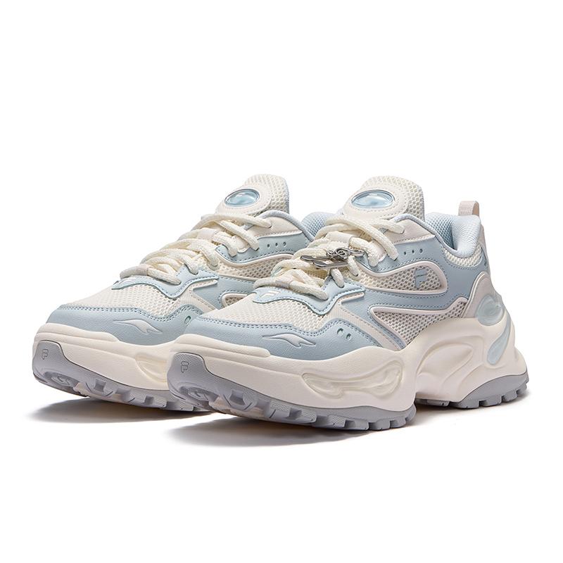 Fila Fusion EVA Мягкие Конфеты Повседневные Модные Увеличивающие Рост Низкие Папины Кроссовки Женские Кроссовки Светло-Голубые T12W521013FSI