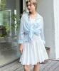 SLOWLOLLI Smocked Flare Midi Skirt_2 Colors