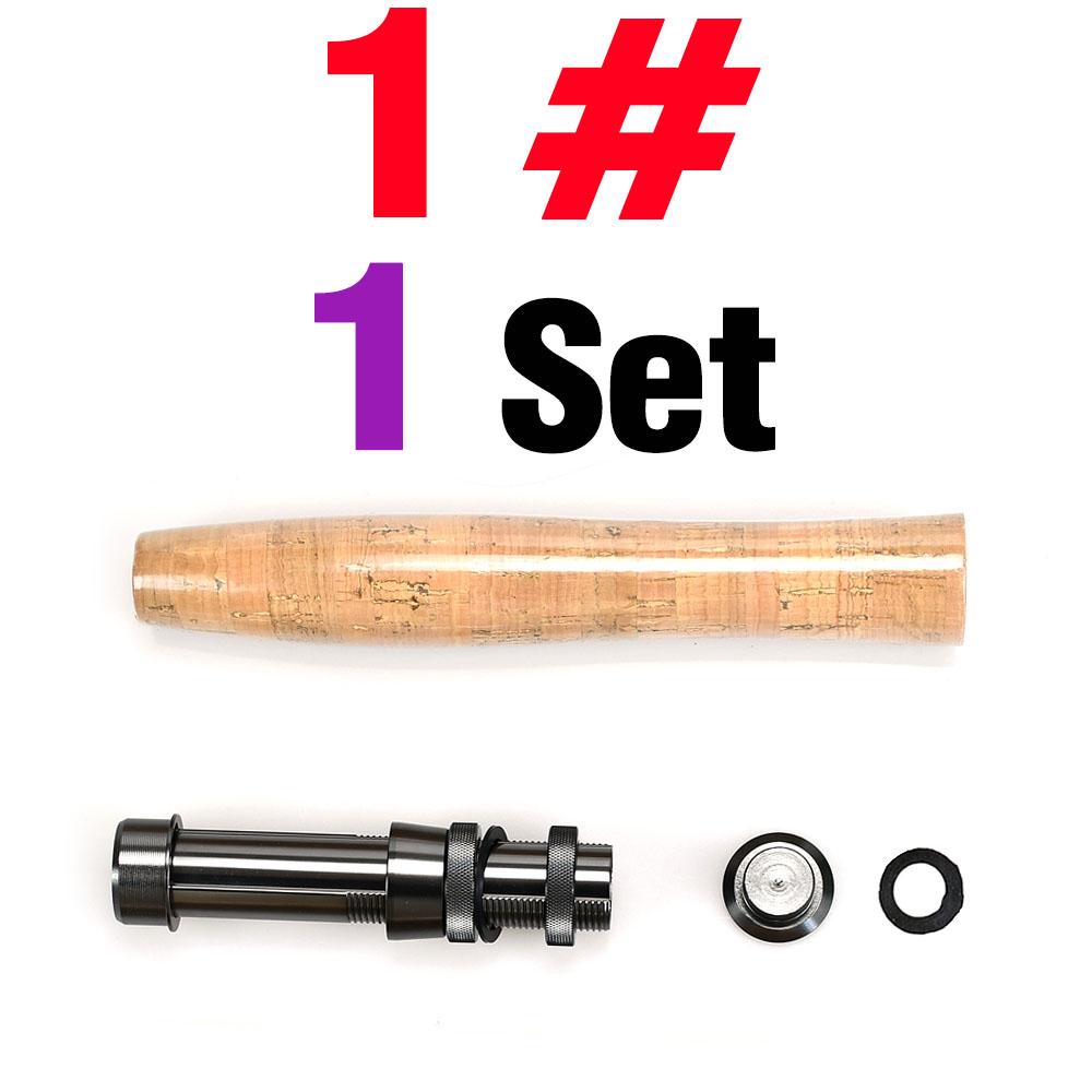 Outdoor Fishing Spinning Rod Handle Wheel Reel Seat DIY Cork Grip Kit 1 Set FLY - Essential Tool for Anglers