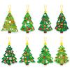Cartoon Christmas Tree Theme DIY Card Stickers, Christmas Tree Decoration Christmas Gifts