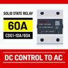 Delixi solid state relay SSR single-phase DC control AC 10A25A40A60A80A CDG11DA120A Relays 5