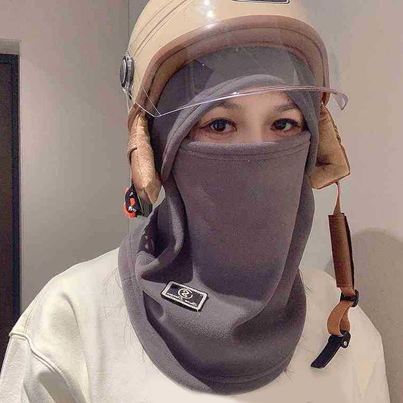 Теплая флисовая пыленепроницаемая шапочка Зимняя бархатная повязка Ветрозащита Защита ушей Шапка-шлем Защита лица Унисекс Для активного отдыха Велоспорт Лыжи