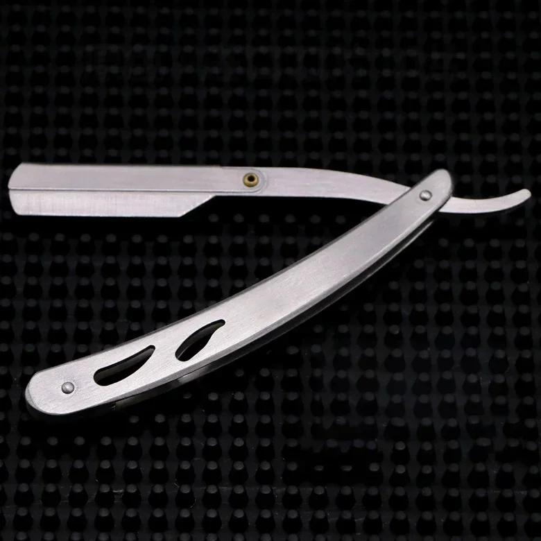 Мужские бритвы Парикмахерская опасная бритва Инструменты для бритья волос Безопасная Профессиональная Складной нож из нержавеющей стали Инструменты для удаления волос