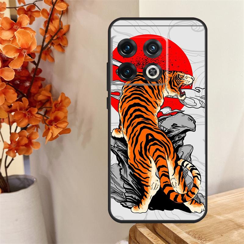 Japanese Tiger Funda For OnePlus 13 13R 12 12R 11 10 Pro 8T 10T OnePlus Nord 4 CE 2 3 Lite N10 N20 N30 Case