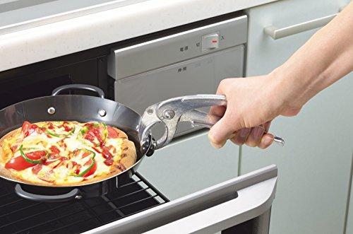 Pearl Metal HB-1604 20cm Iron Grill Pan with Lid, Recipe Included, Induction Compatible, Easy Cooking, Made in Japan