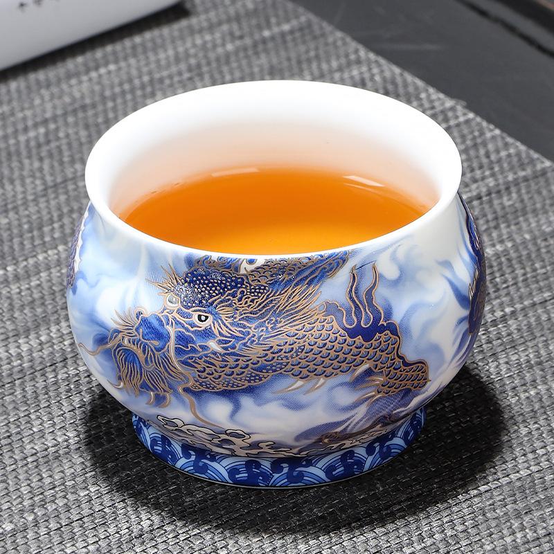 Фарфоровая чашка Dragon Shengshi из ледяного нефрита, керамическая чашка для чая, чайная чашка, офисная, персональная, деловые подарки