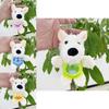 Cute Plush Dog Keychain Adorable Cartoon Animal Soft Doll Accessory Gift For All Ages