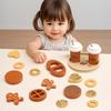 Wooden Afternoon Tea & Dessert Set for Kids - Cake, Cheese, Cookie, Coffee Toy