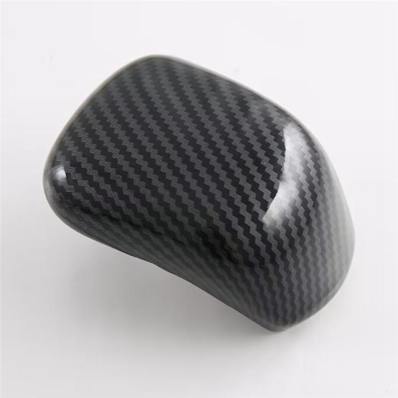 A90Q-Car Center Console Gear Head Shift Knob Cover Interior Accessories For Mitsubishi Triton / L200 2024 Carbon Fiber