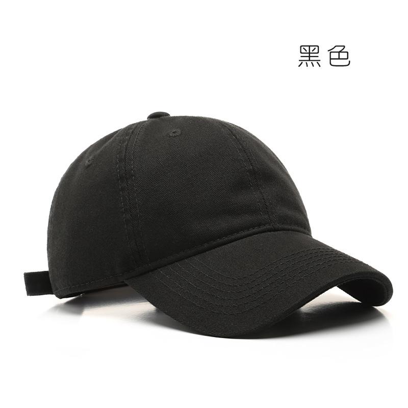 Washed Curved Brim Cotton Cap Solid Color Cotton Light Board Sun Protection Sunshade Baseball Cap