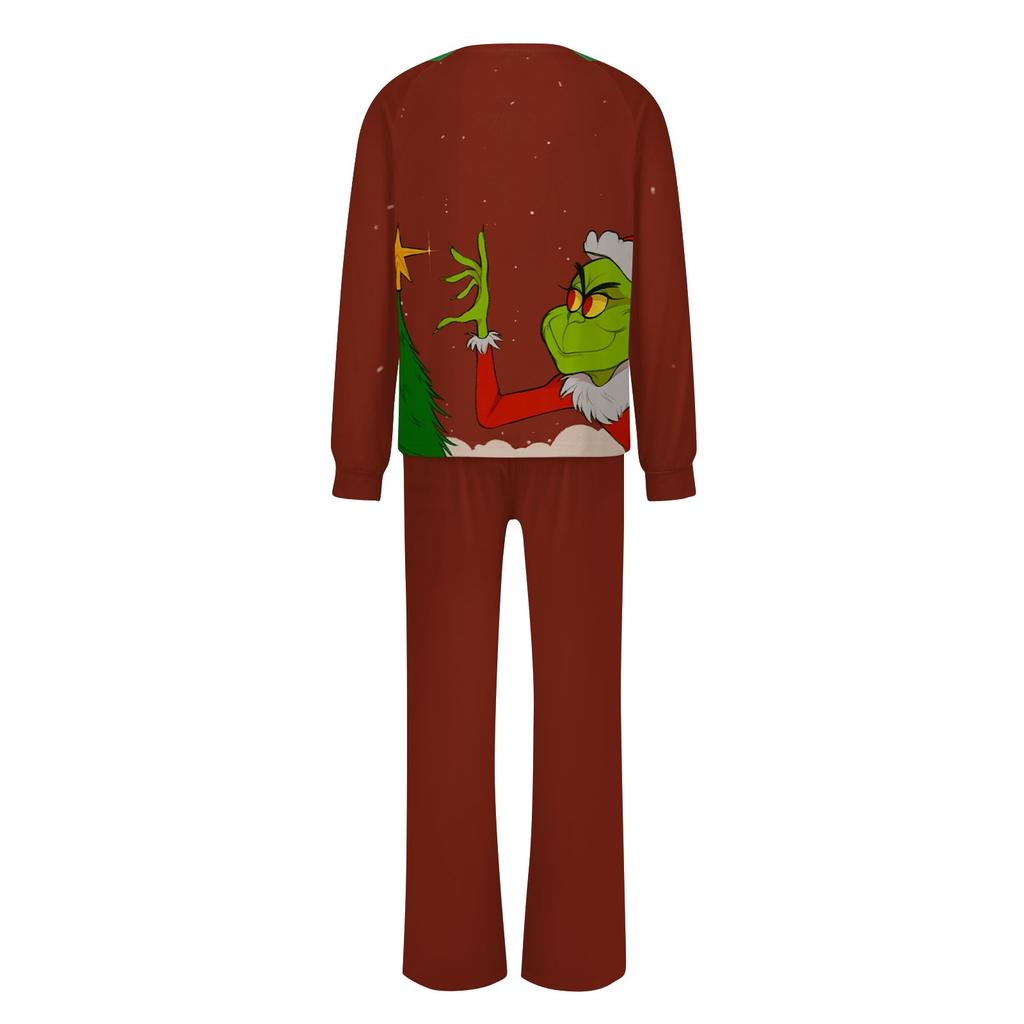 Комплект из топа и брюк с рождественскими принтами для всей семьи Одинаковые комплекты для всей семьи