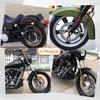 Harley 883 XL1200 Rear Fender Mudguard with Reflective Strip