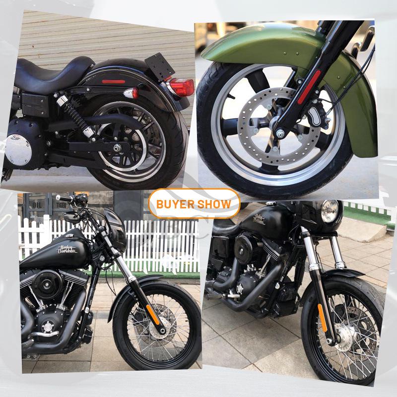Harley 883 XL1200 Rear Fender Mudguard with Reflective Strip