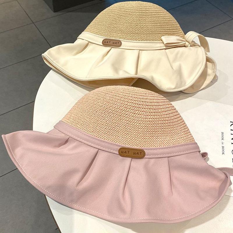 Women Bucket Hat Summer Uv Protection Big Wide Brim Beach Sun Hats Outdoor