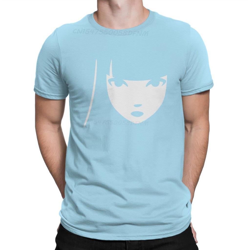 Men Emily's Face T-shirts Emily The Strange Cartoon Movie Unisex Clothing Amazing Unisex T Shirts Summer Tops Tee Large Size T-Shirts